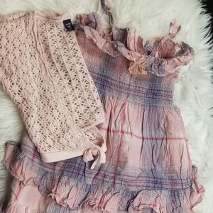 Baby Gap dress and sweater shrug